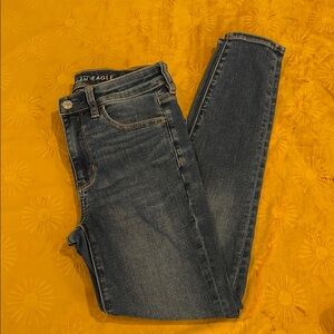 American Eagle Outfitters Jeans Jegging Size 6 High Rise Blue